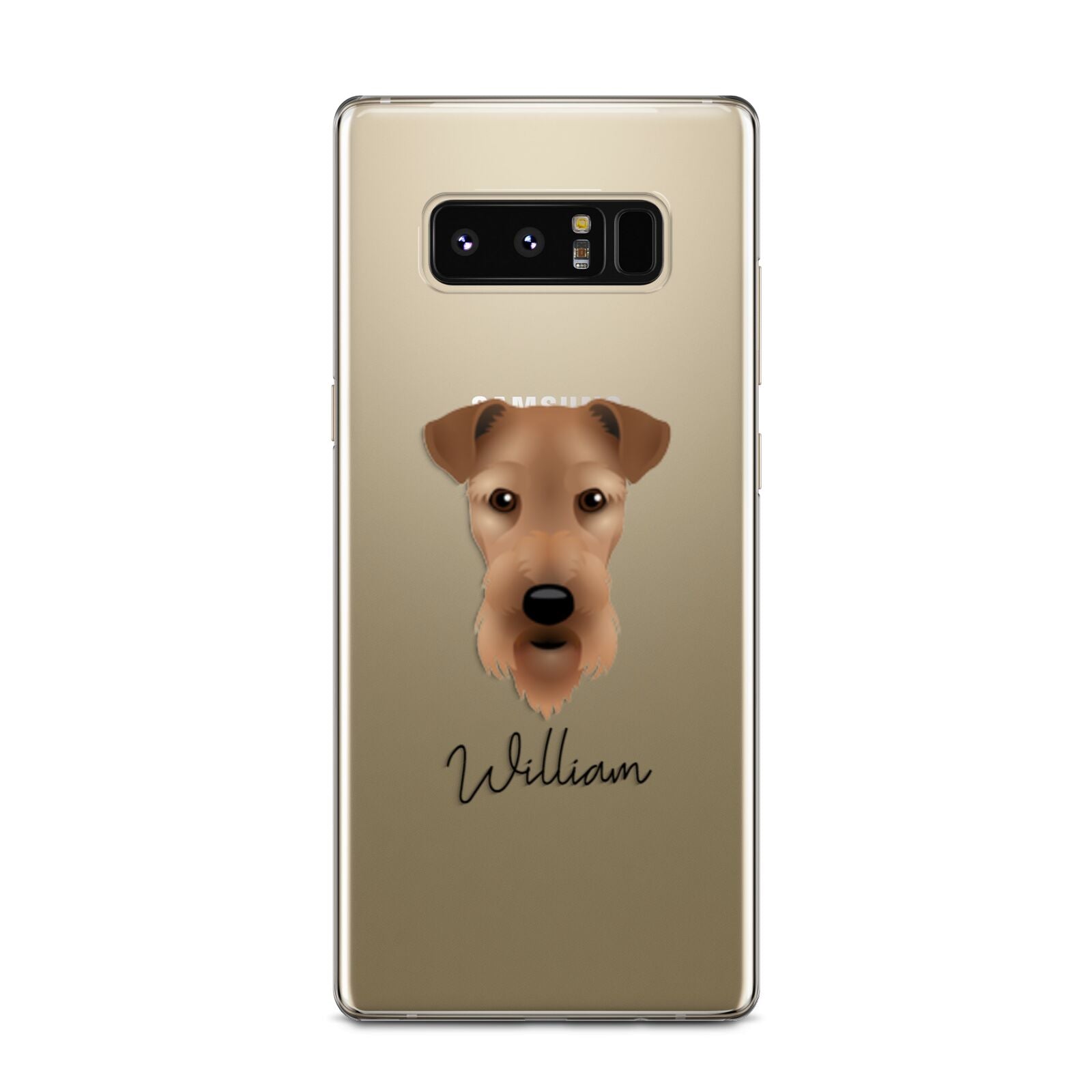 Airedale Terrier Personalised Samsung Galaxy Note 8 Case