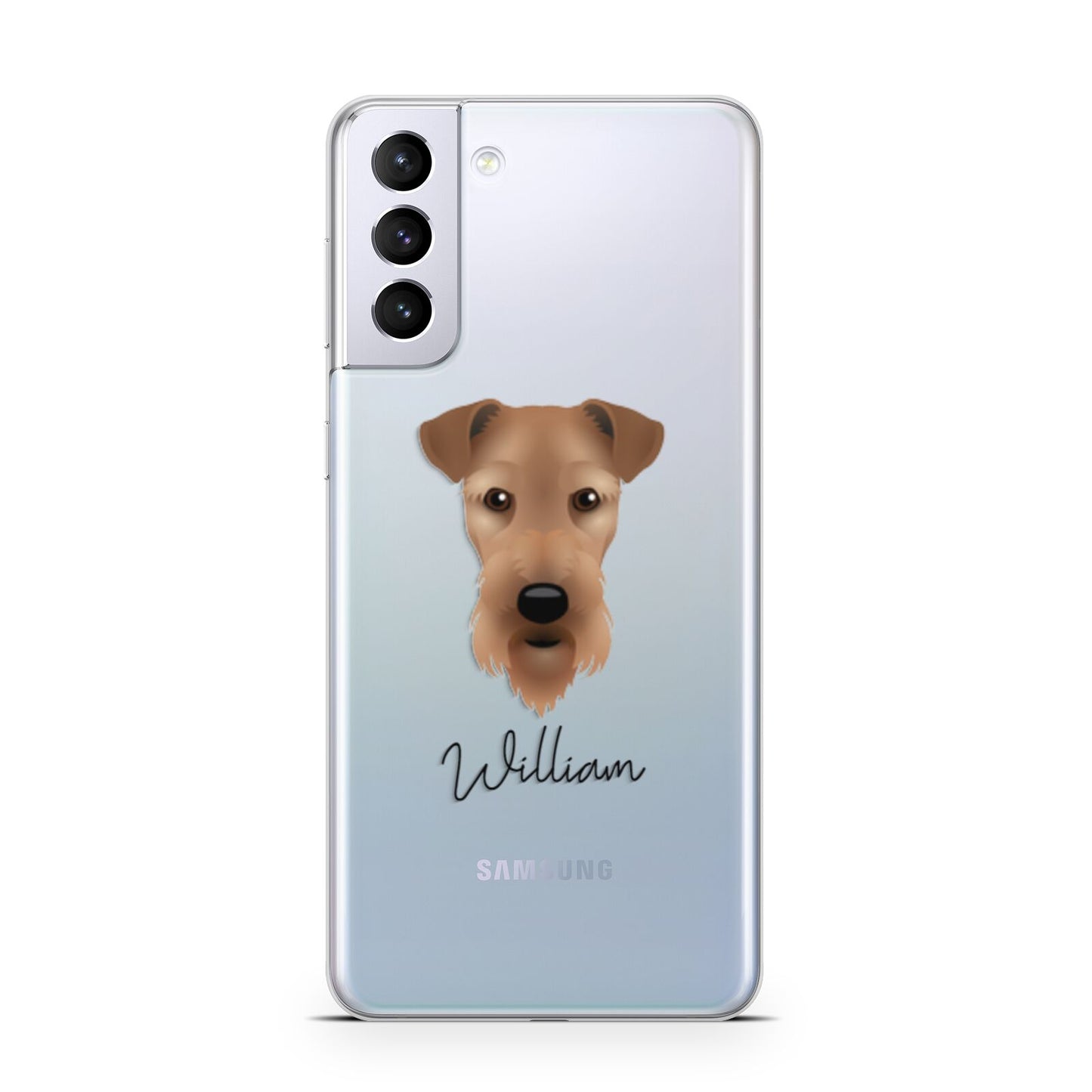 Airedale Terrier Personalised Samsung S21 Plus Phone Case