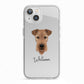Airedale Terrier Personalised iPhone 13 TPU Impact Case with White Edges