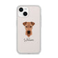 Airedale Terrier Personalised iPhone 14 Clear Tough Case Starlight