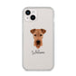 Airedale Terrier Personalised iPhone 14 Plus Clear Tough Case Starlight