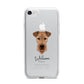 Airedale Terrier Personalised iPhone 7 Bumper Case on Silver iPhone