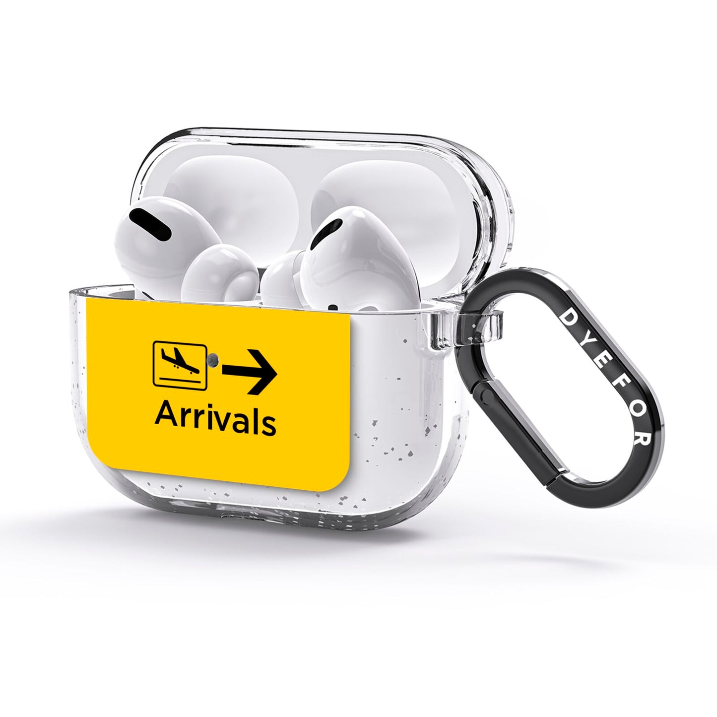 Airport Arrivals AirPods Glitter Case 3rd Gen Side Image