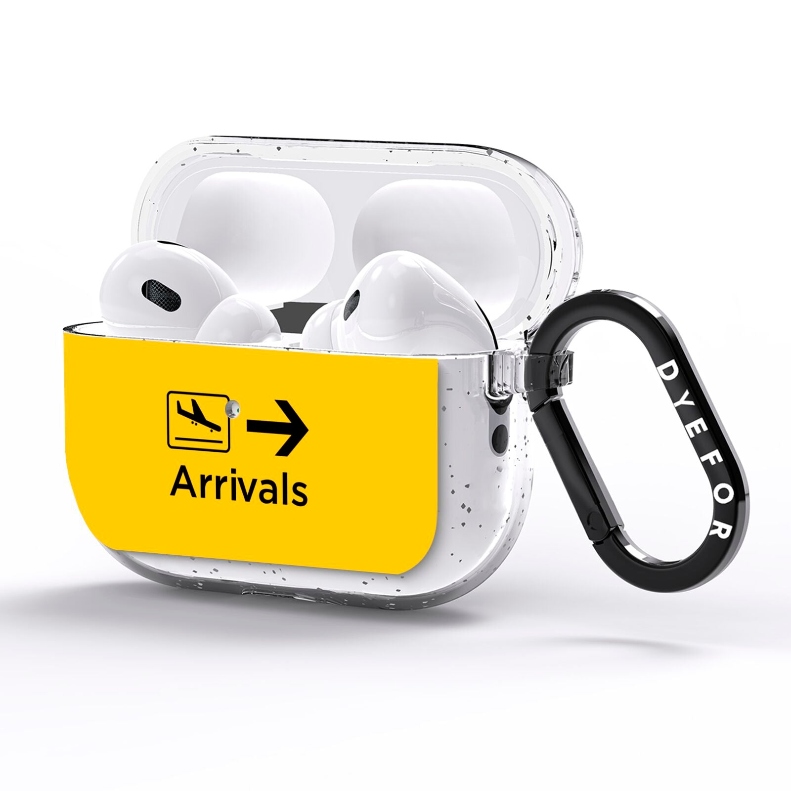 Airport Arrivals AirPods Pro Glitter Case Side Image