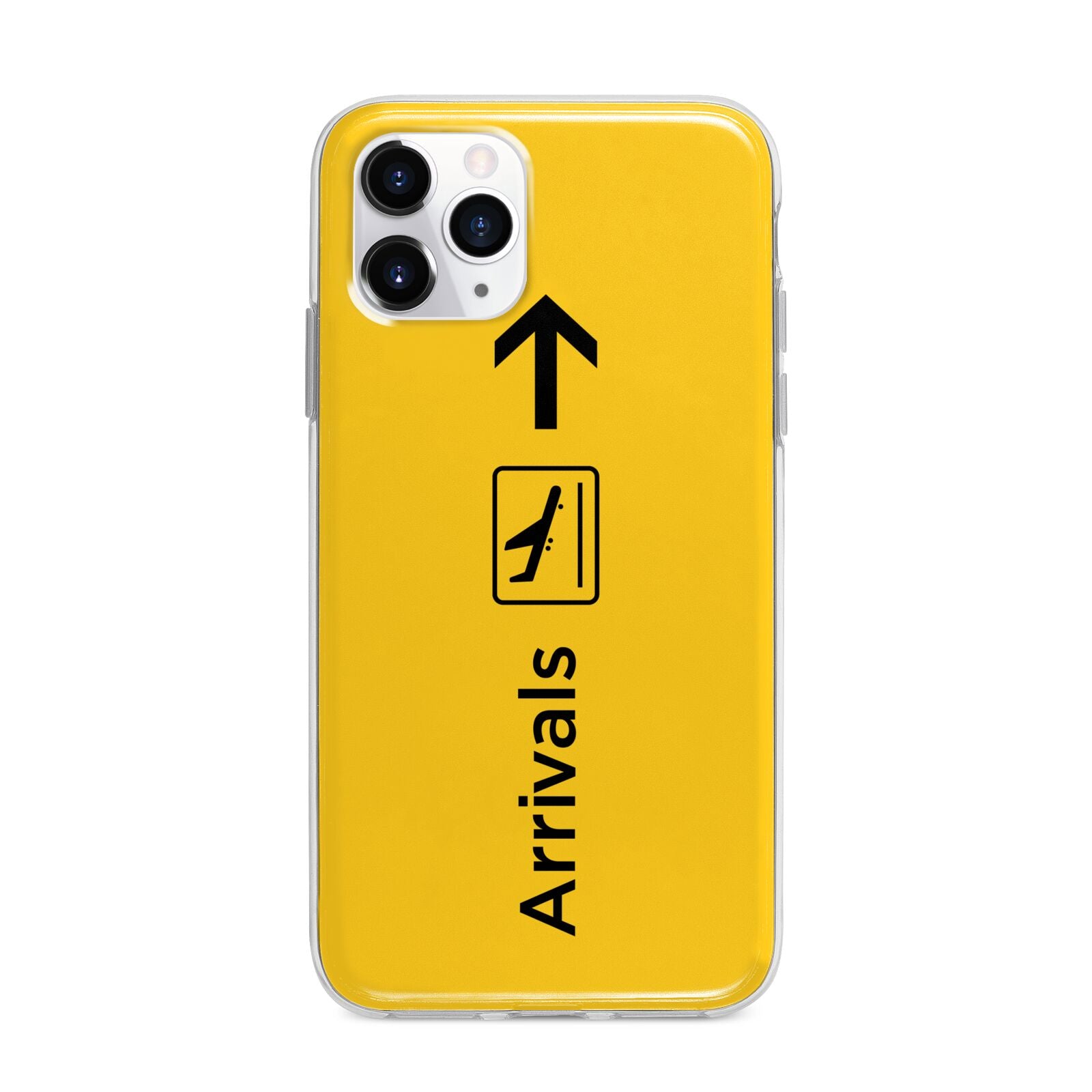 Airport Arrivals Apple iPhone 11 Pro Max in Silver with Bumper Case