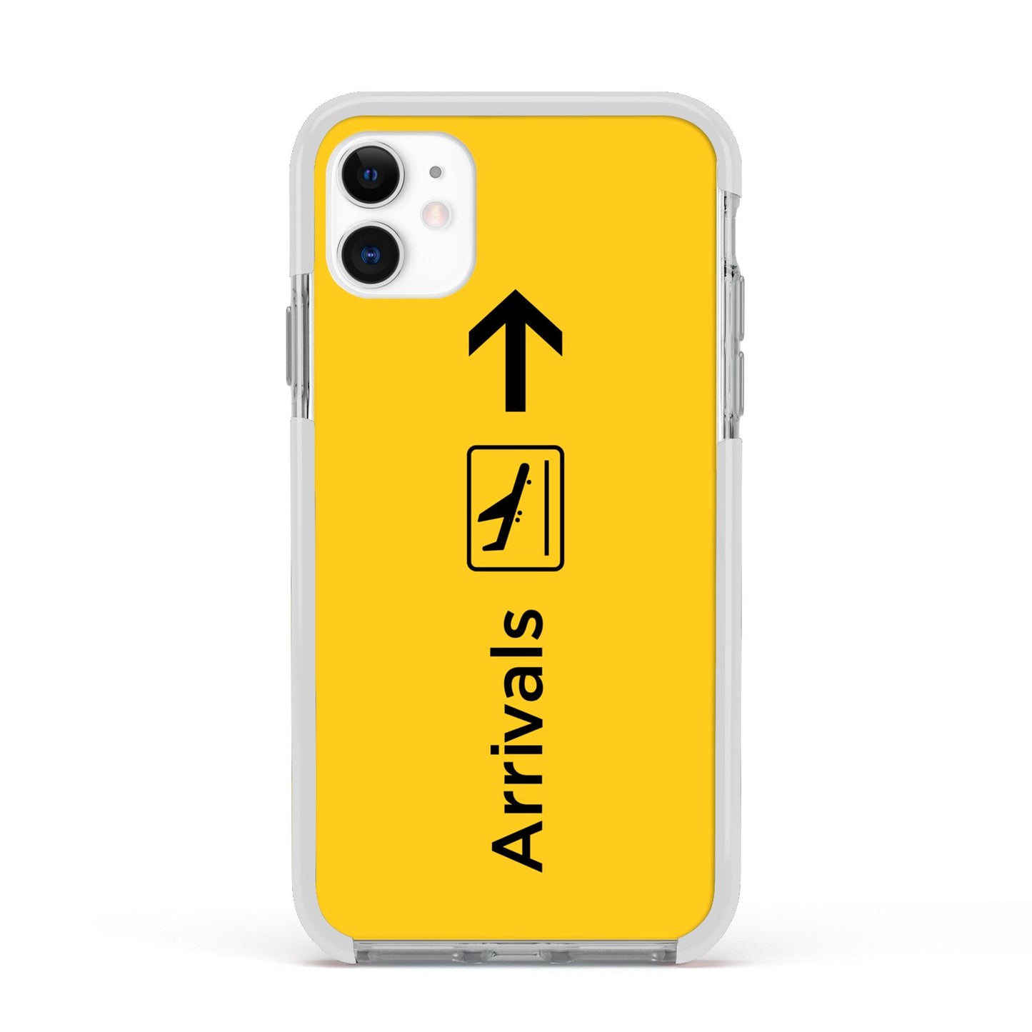 Airport Arrivals Apple iPhone 11 in White with White Impact Case