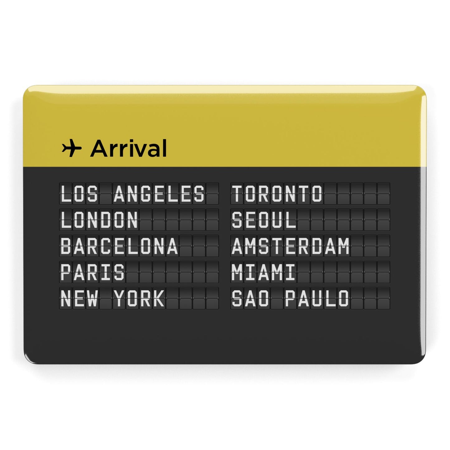 Airport Arrivals Board Apple MacBook Case