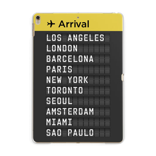 Airport Arrivals Board Apple iPad Gold Case