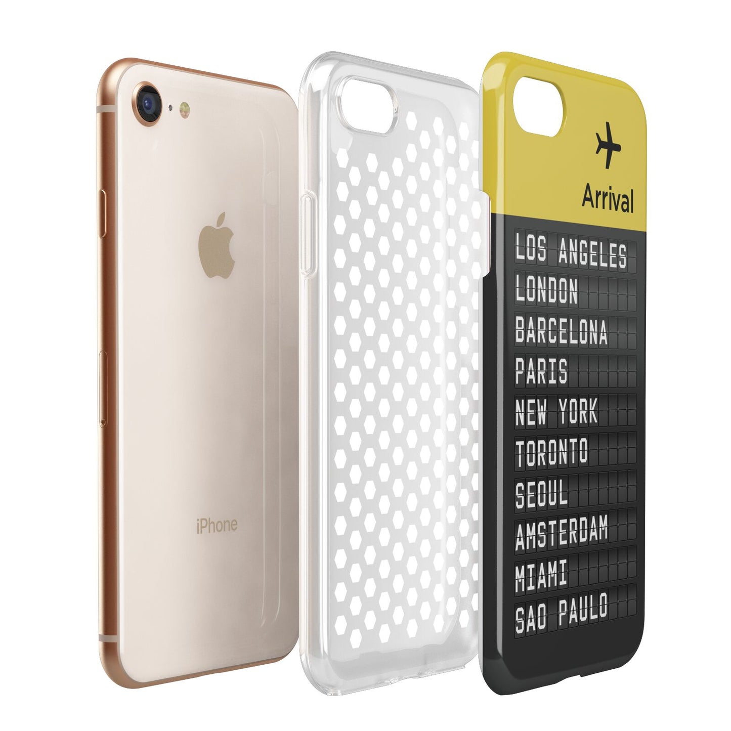 Airport Arrivals Board Apple iPhone 7 8 3D Tough Case Expanded View