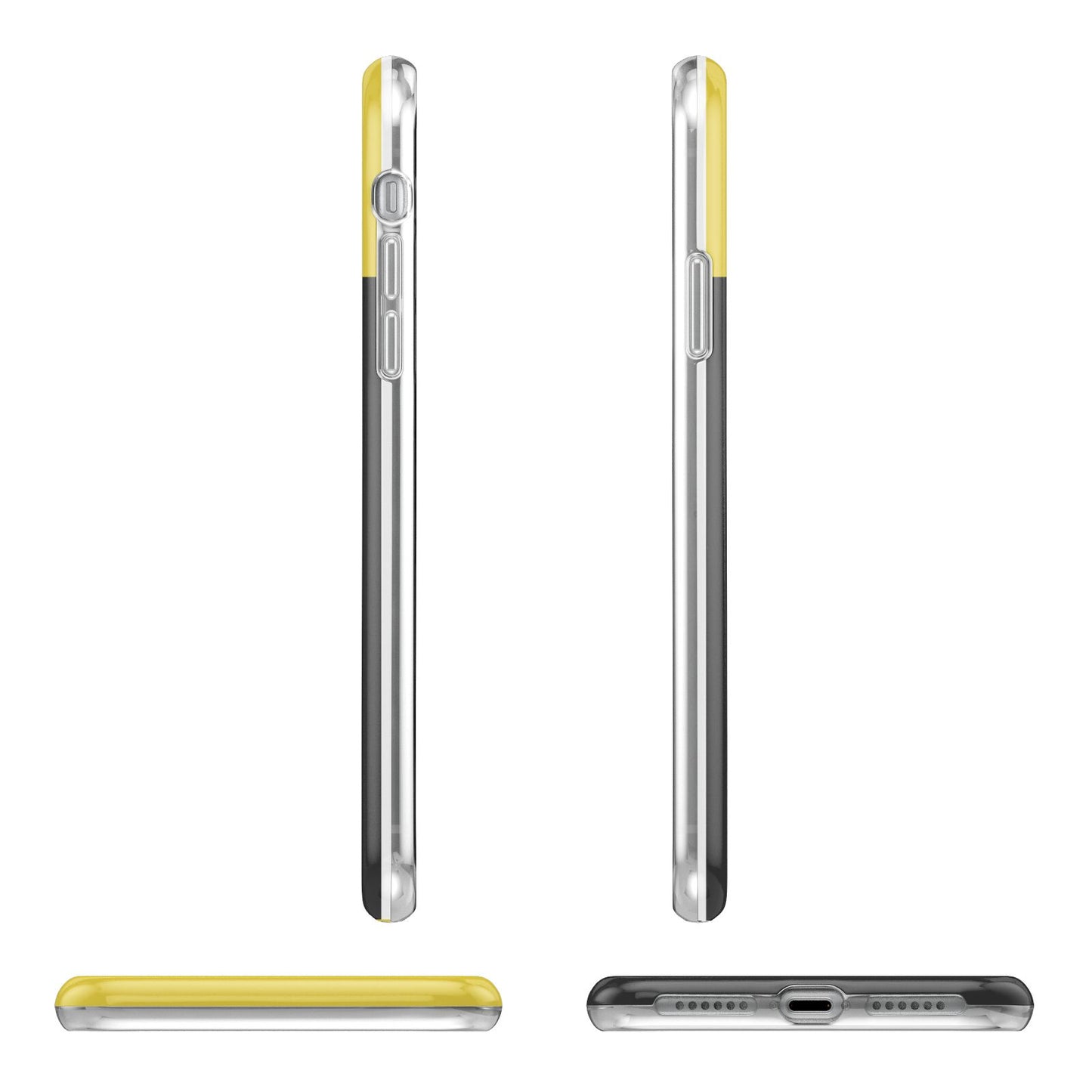 Airport Arrivals Board Apple iPhone XR in White with 3D Wrap Tough Case Alternative Image Angles