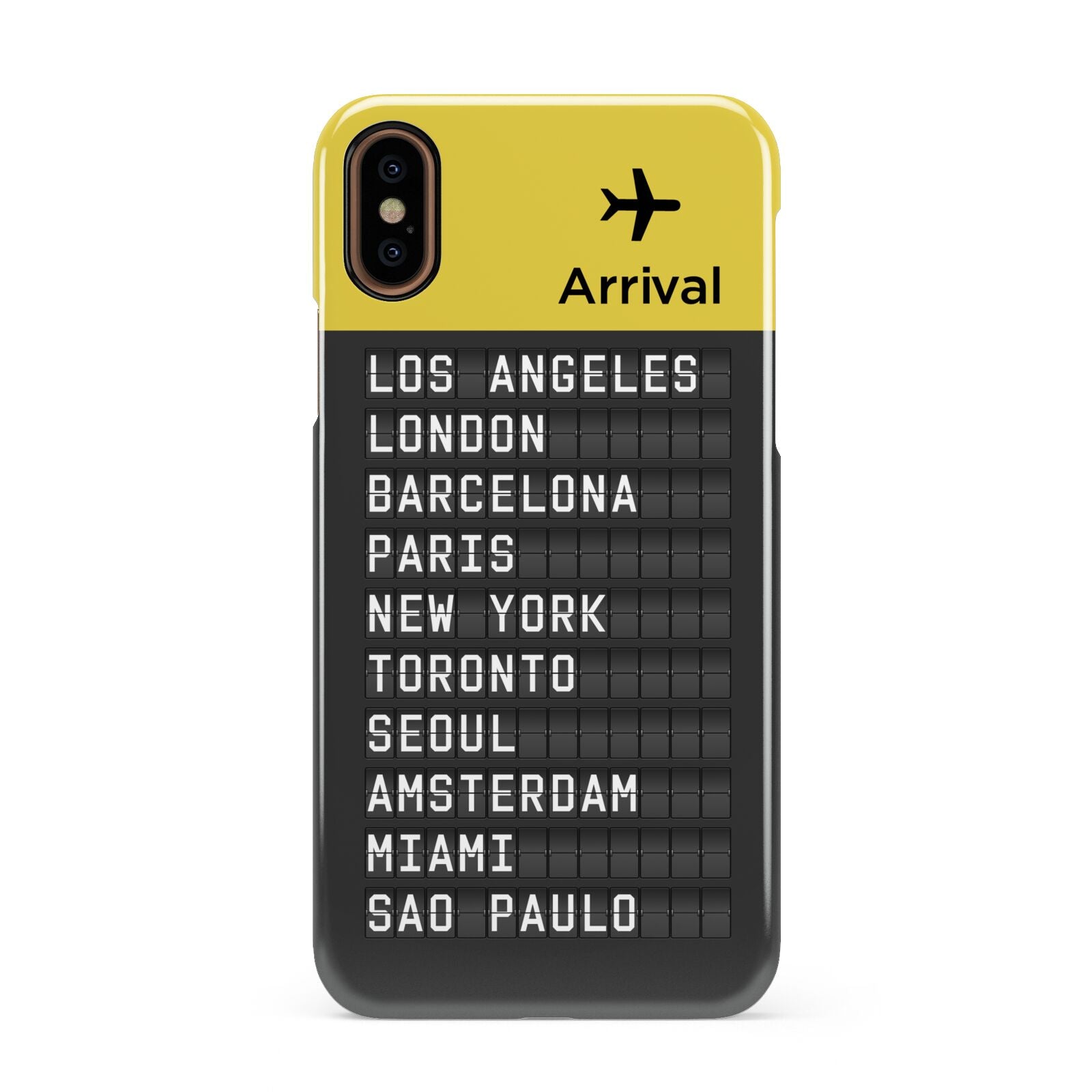 Airport Arrivals Board Apple iPhone XS 3D Snap Case