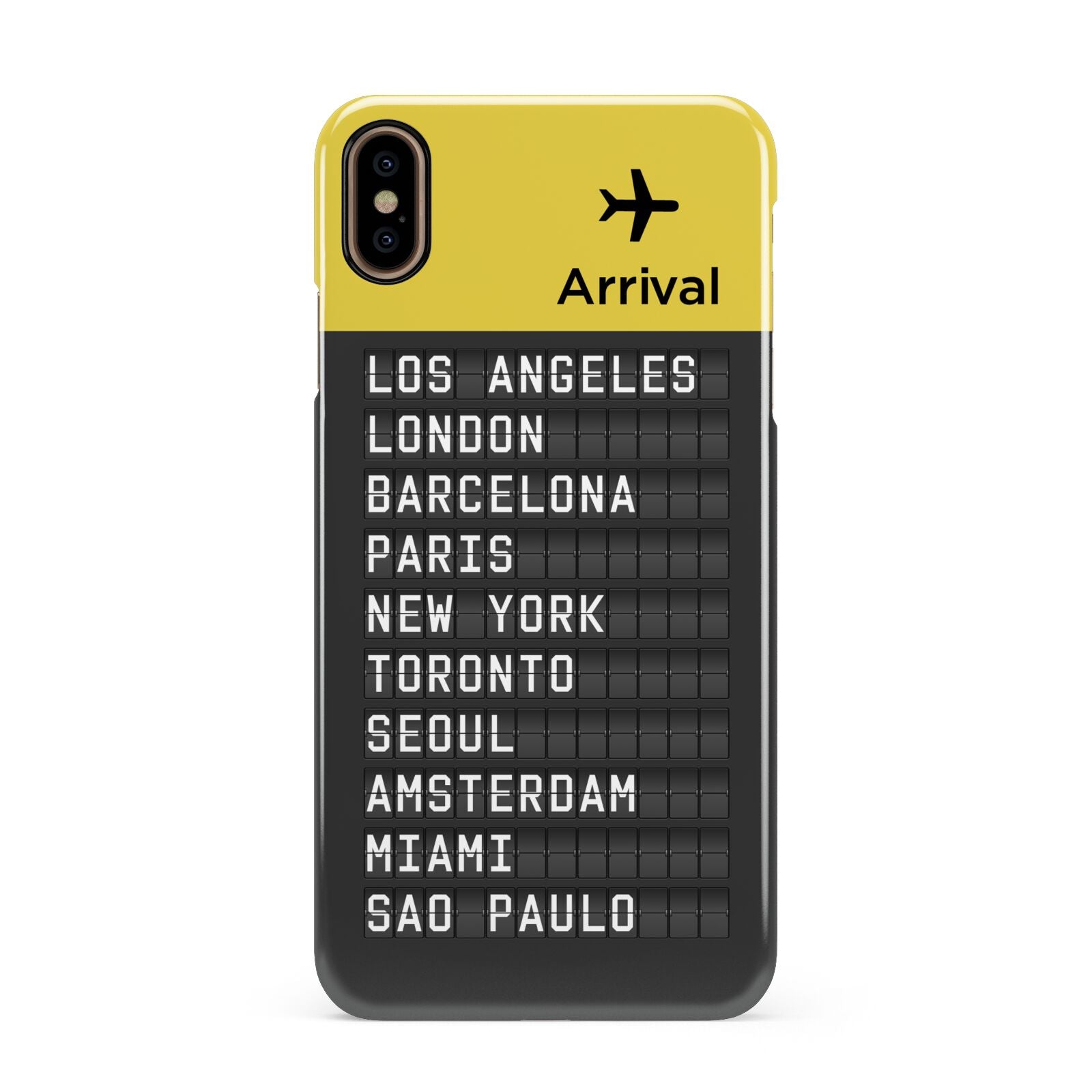 Airport Arrivals Board Apple iPhone Xs Max 3D Snap Case