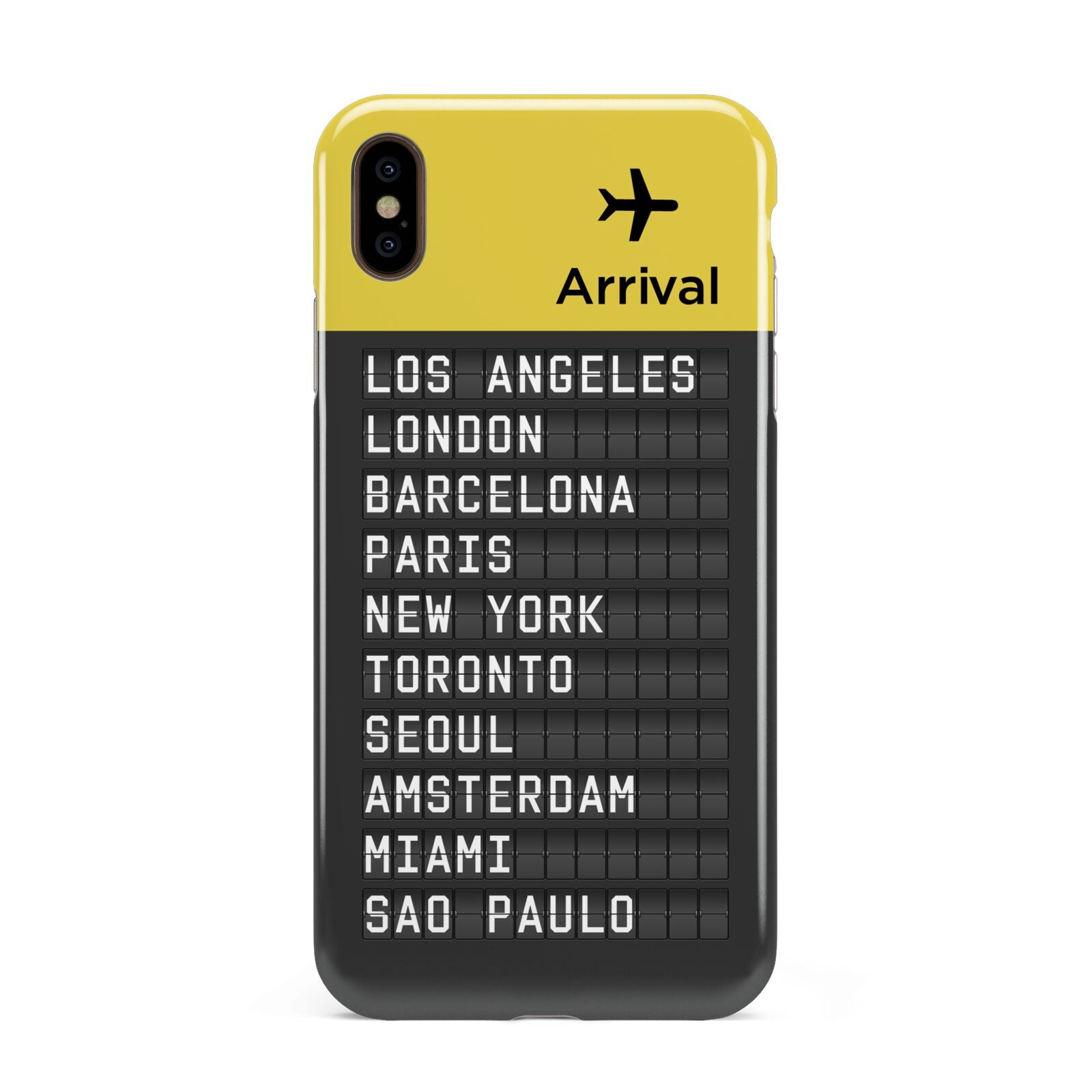 Airport Arrivals Board Apple iPhone Xs Max 3D Tough Case