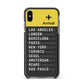 Airport Arrivals Board Apple iPhone Xs Max Impact Case Black Edge on Black Phone