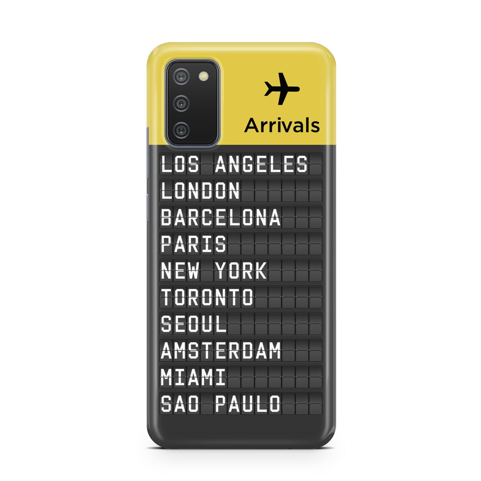 Airport Arrivals Board Samsung A02s Case
