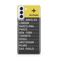 Airport Arrivals Board Samsung S21 Plus Case