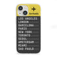 Airport Arrivals Board iPhone 13 Mini Clear Bumper Case