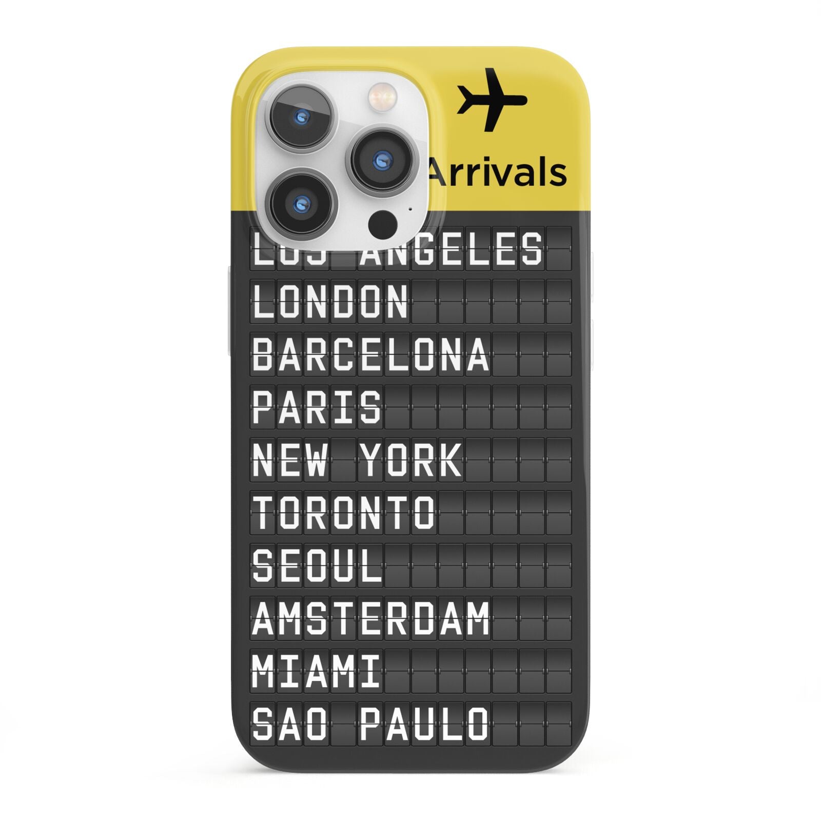 Airport Arrivals Board iPhone 13 Pro Full Wrap 3D Snap Case