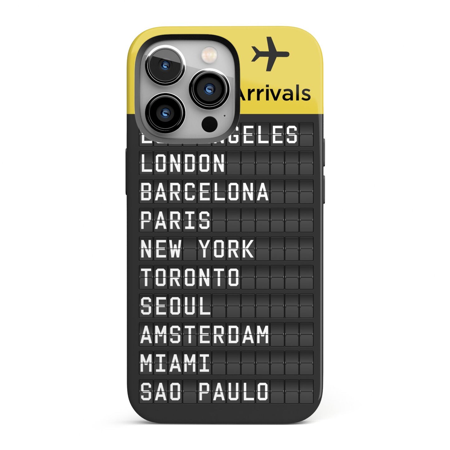 Airport Arrivals Board iPhone 13 Pro Full Wrap 3D Tough Case