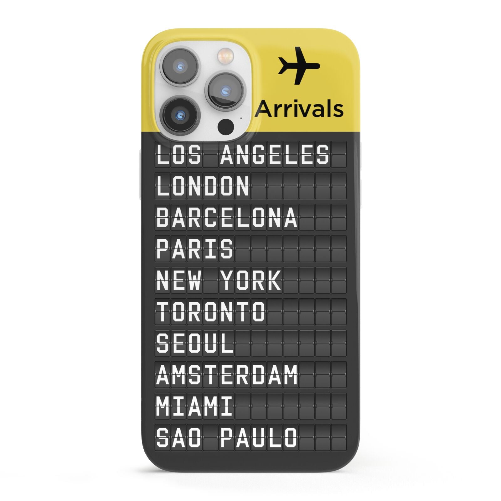 Airport Arrivals Board iPhone 13 Pro Max Full Wrap 3D Snap Case