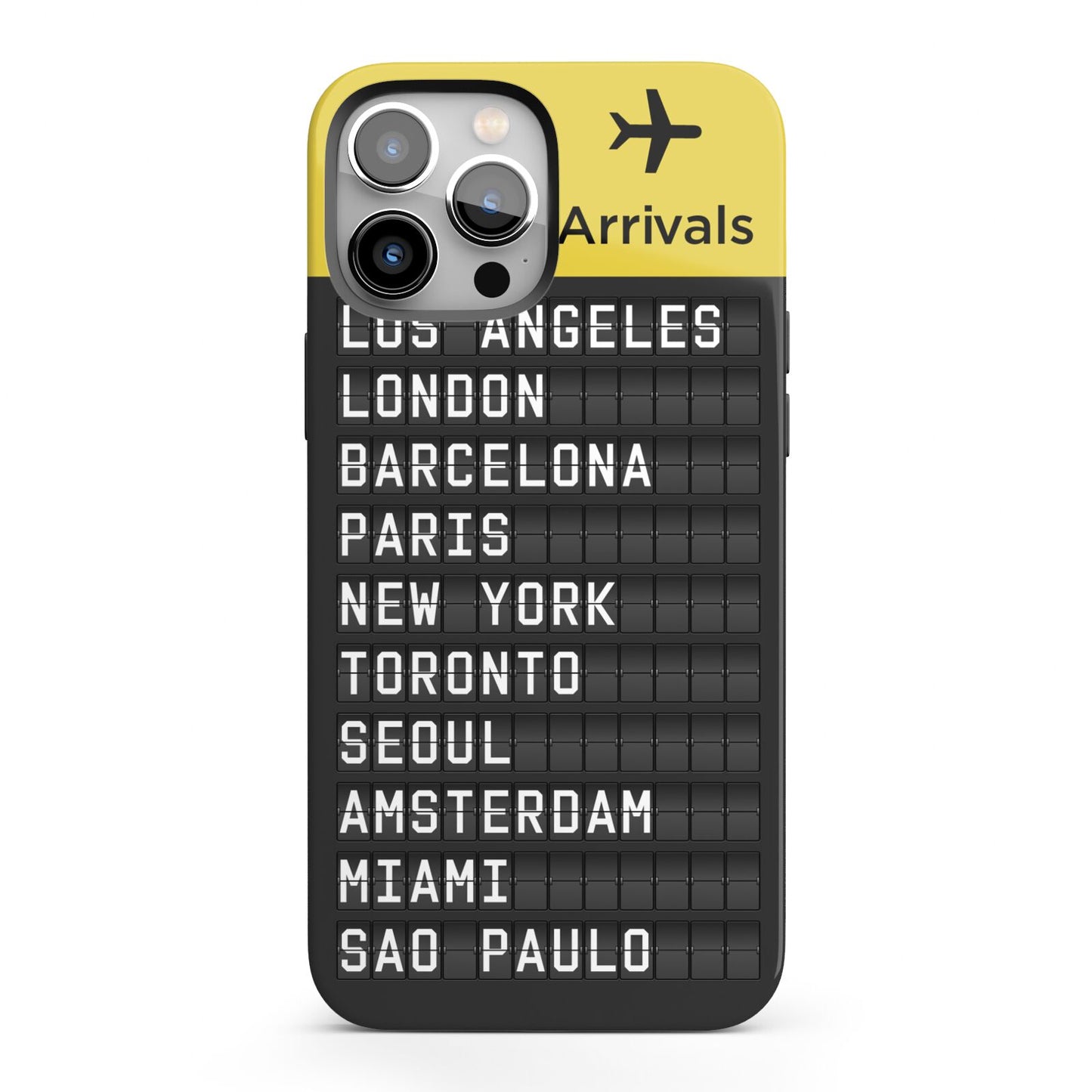 Airport Arrivals Board iPhone 13 Pro Max Full Wrap 3D Tough Case