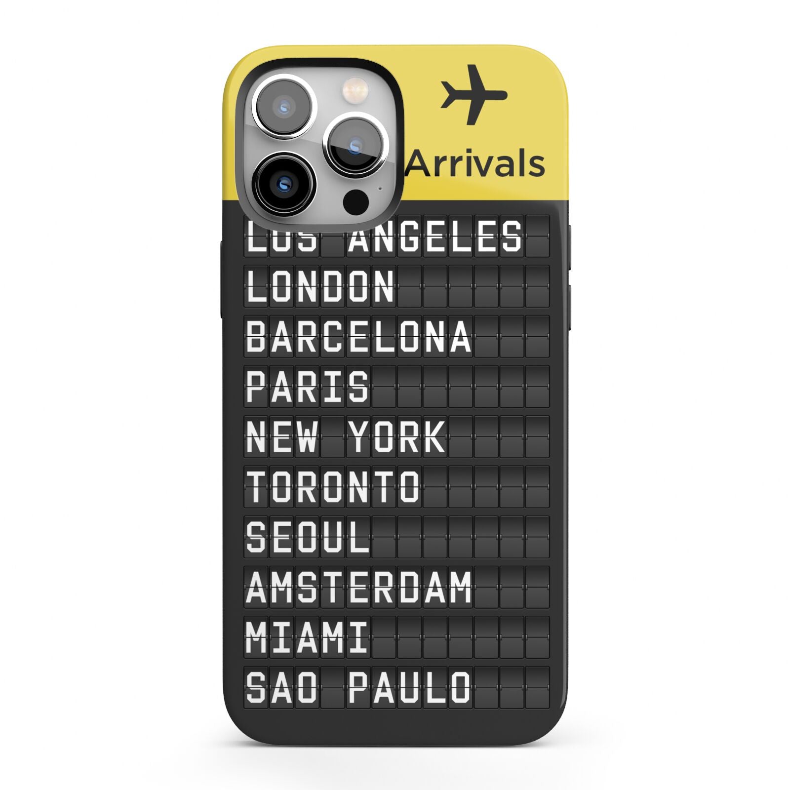 Airport Arrivals Board iPhone 13 Pro Max Full Wrap 3D Tough Case