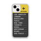 Airport Arrivals Board iPhone 14 Clear Tough Case Starlight