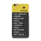 Airport Arrivals Board iPhone 6 Plus 3D Snap Case on Gold Phone