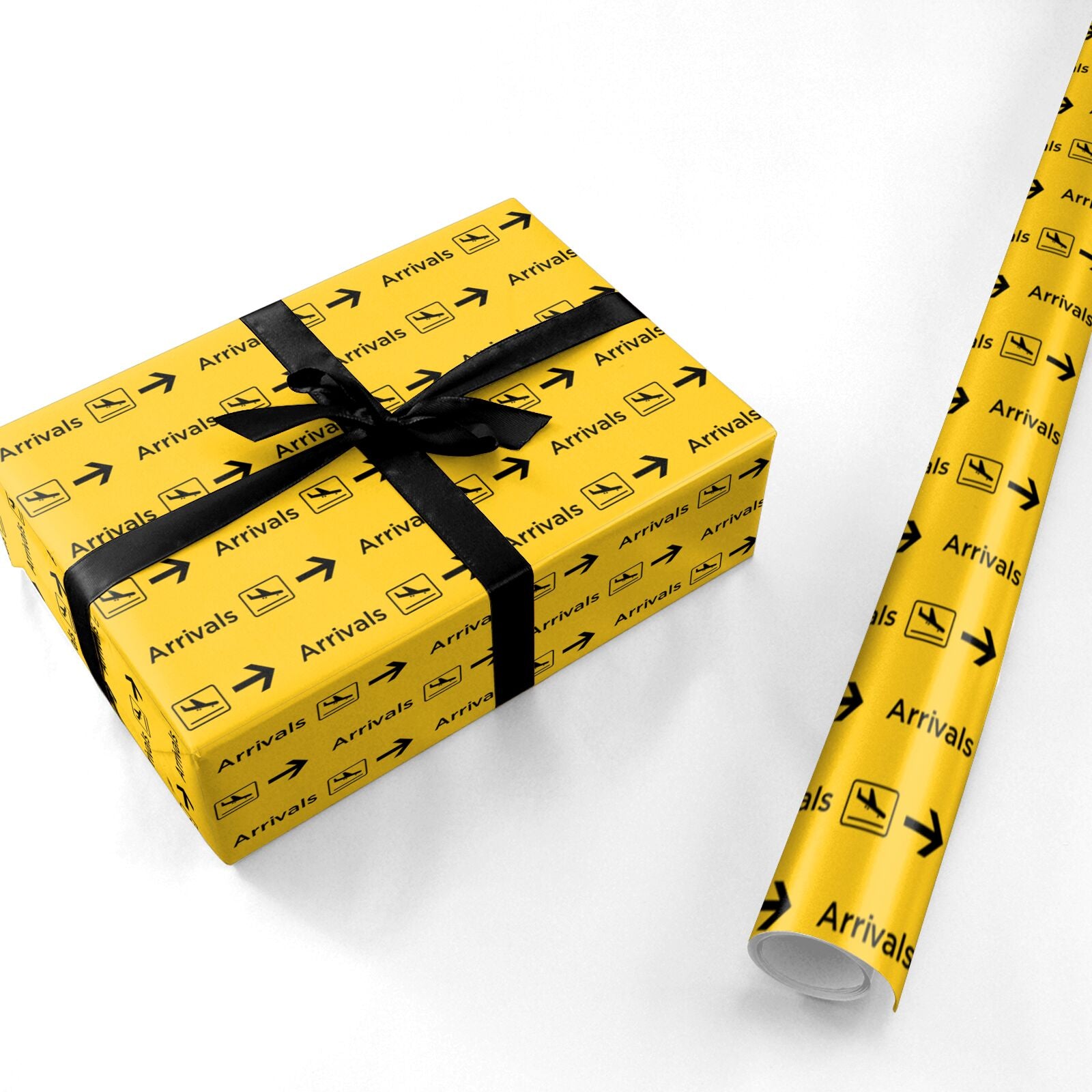 Airport Arrivals Personalised Wrapping Paper