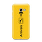 Airport Arrivals Samsung Galaxy A3 2017 Case on gold phone
