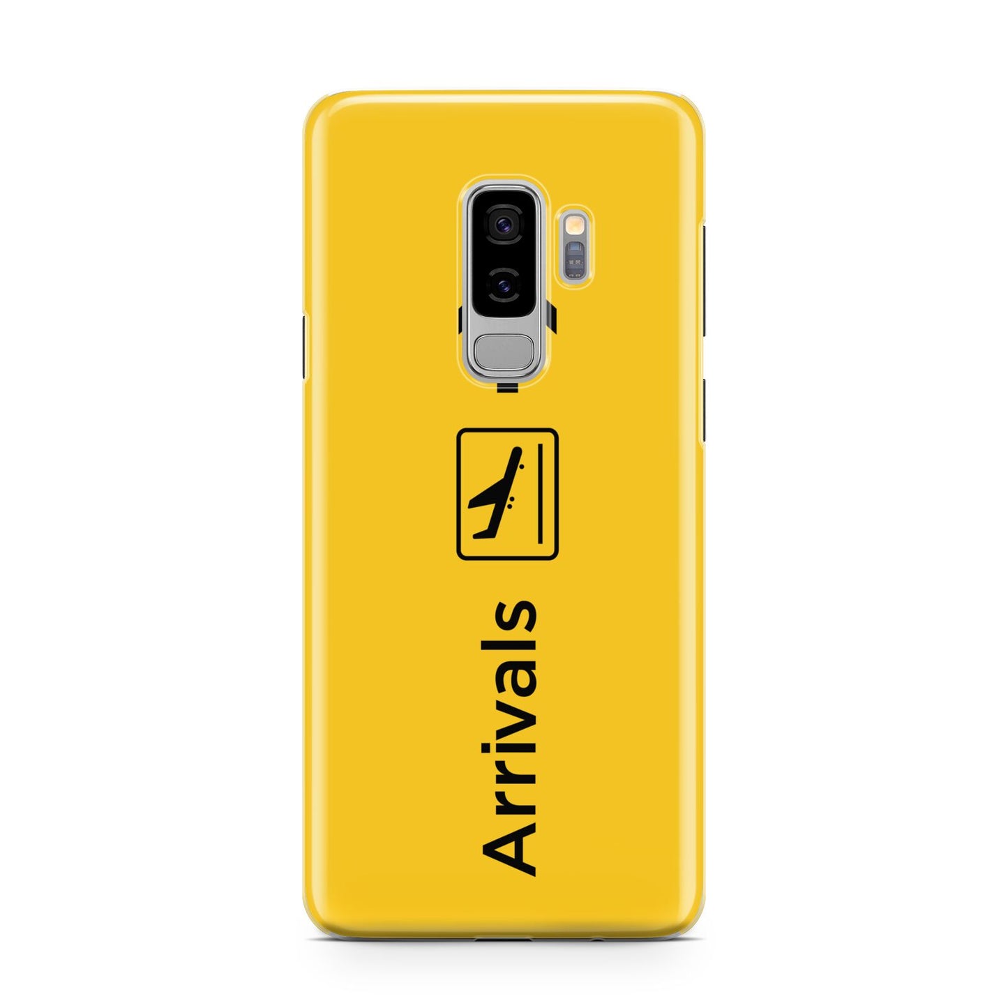 Airport Arrivals Samsung Galaxy S9 Plus Case on Silver phone