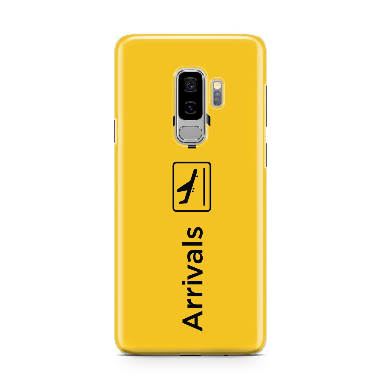 Airport Arrivals Samsung Galaxy S9 Plus Case on Silver phone