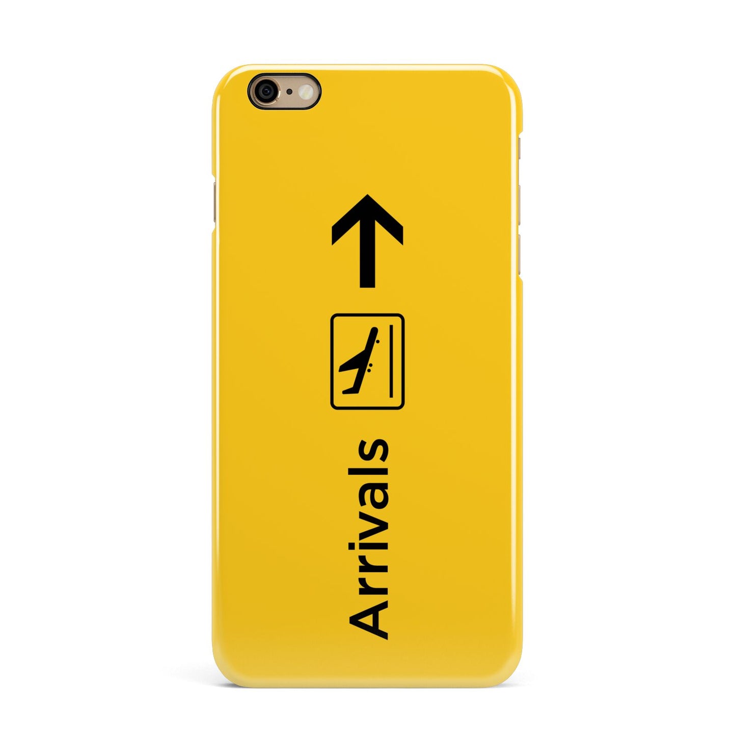 Airport Arrivals iPhone 6 Plus 3D Snap Case on Gold Phone