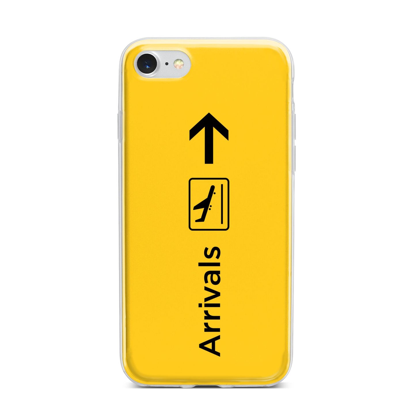 Airport Arrivals iPhone 7 Bumper Case on Silver iPhone