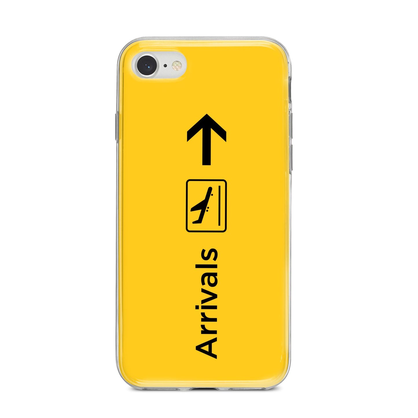 Airport Arrivals iPhone 8 Bumper Case on Silver iPhone