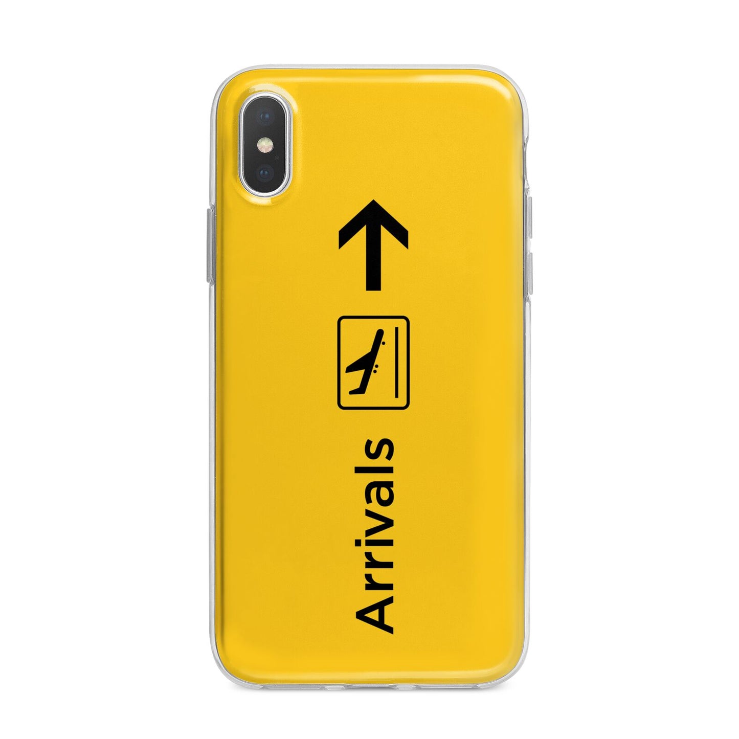 Airport Arrivals iPhone X Bumper Case on Silver iPhone Alternative Image 1