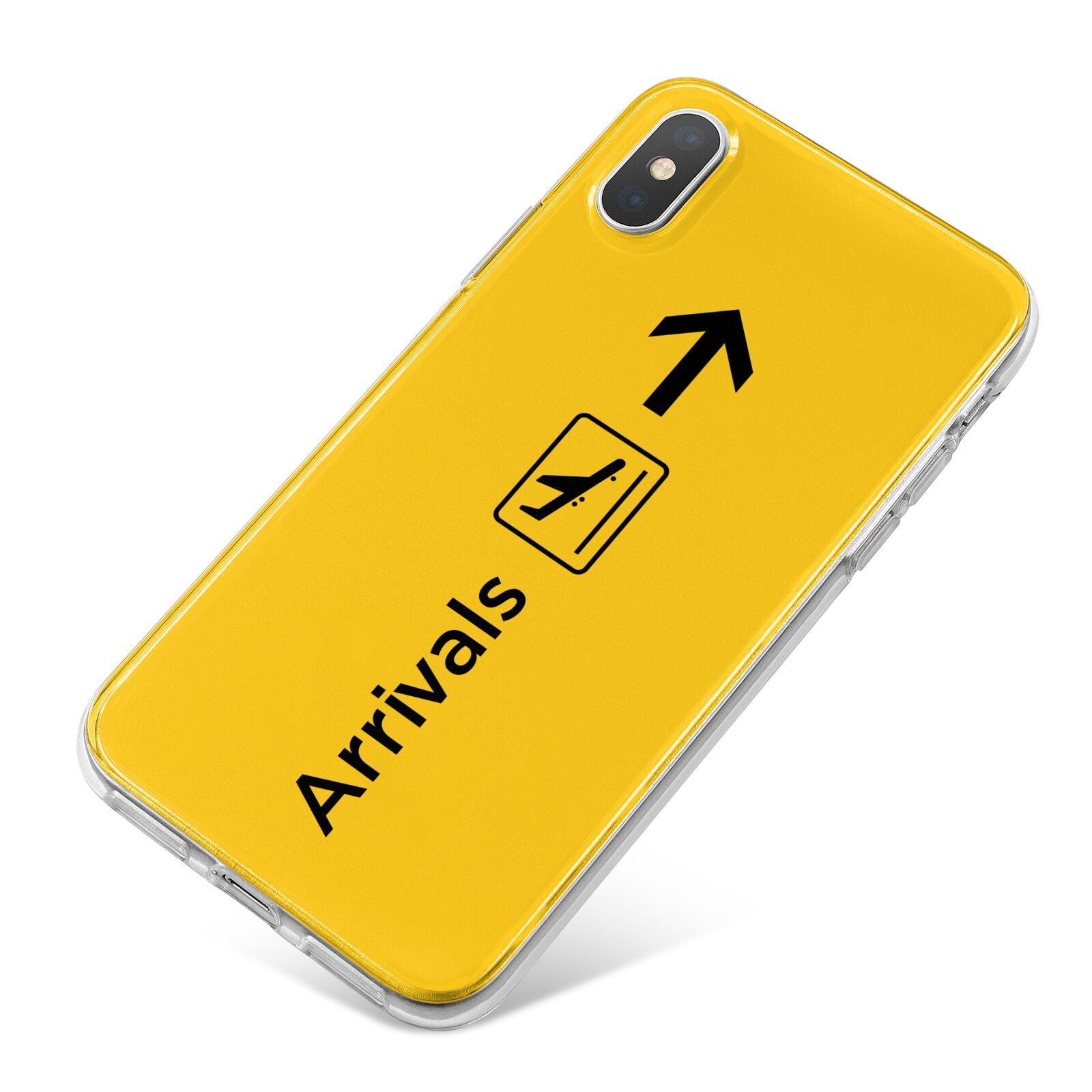 Airport Arrivals iPhone X Bumper Case on Silver iPhone