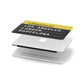 Airport Departures Board Apple MacBook Case in Detail