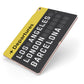 Airport Departures Board Apple iPad Case on Rose Gold iPad Side View