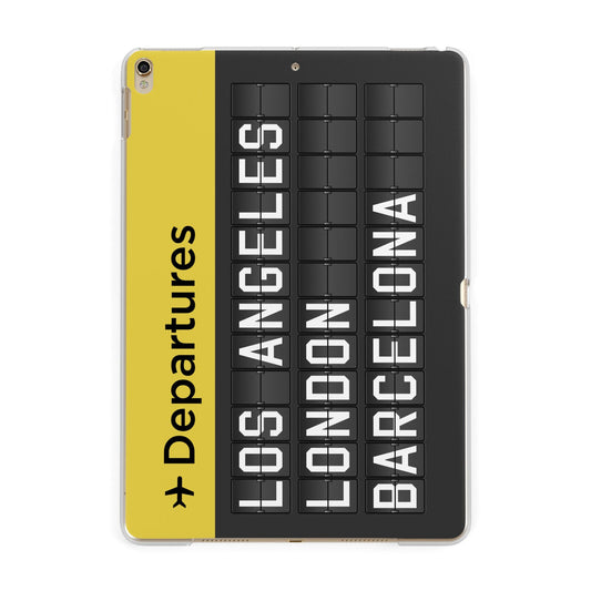 Airport Departures Board Apple iPad Gold Case