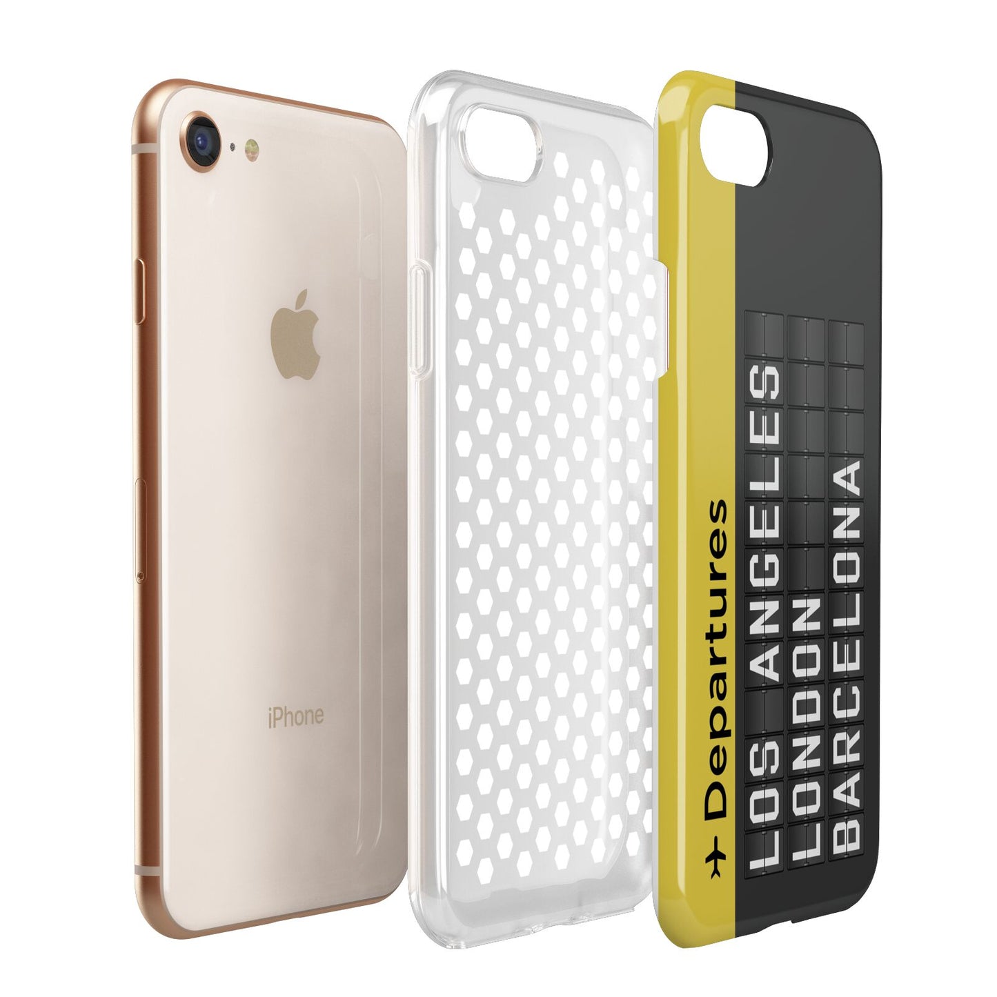 Airport Departures Board Apple iPhone 7 8 3D Tough Case Expanded View