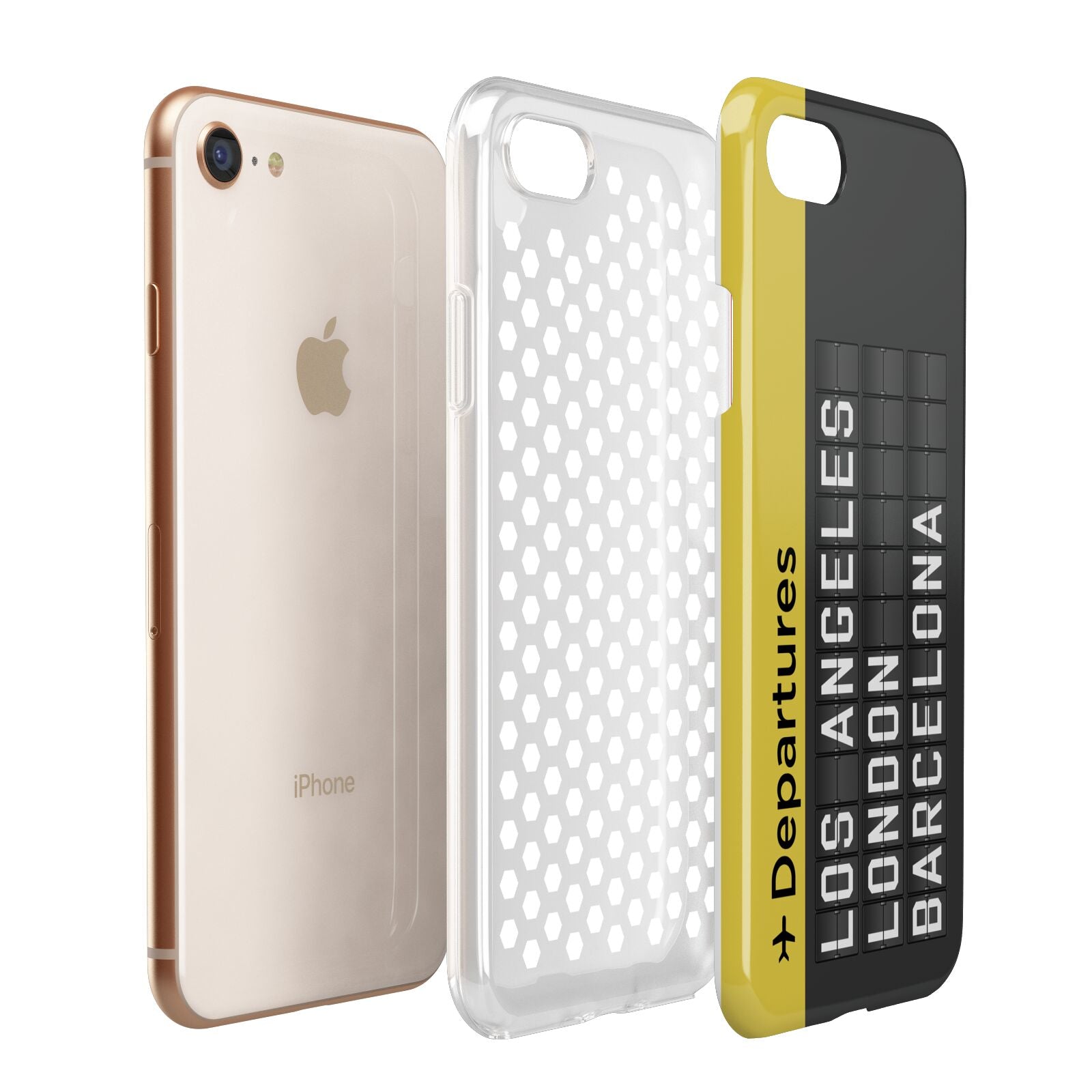 Airport Departures Board Apple iPhone 7 8 3D Tough Case Expanded View