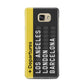 Airport Departures Board Samsung Galaxy A7 2016 Case on gold phone