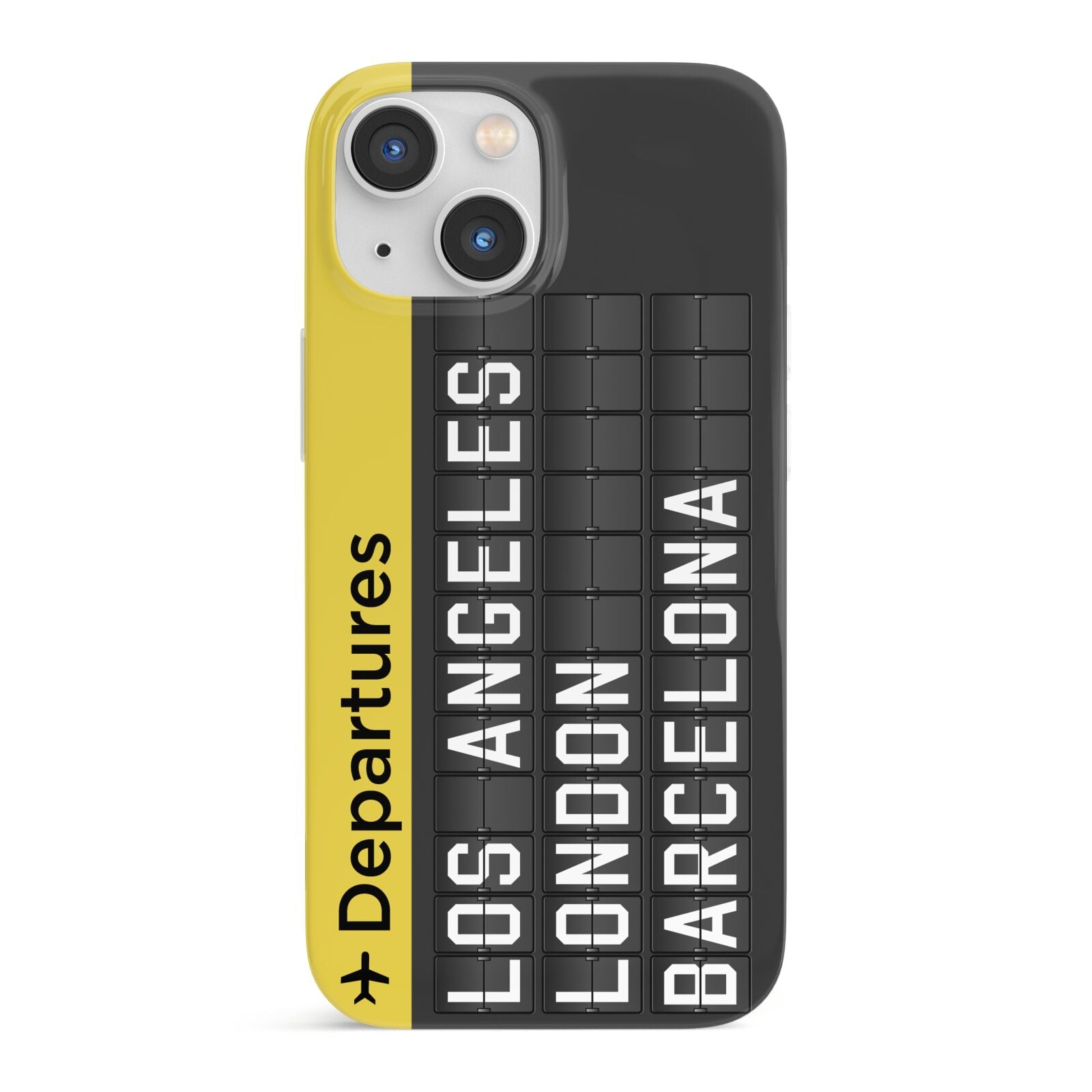 Airport Departures Board iPhone 13 Mini Full Wrap 3D Snap Case