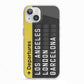 Airport Departures Board iPhone 13 TPU Impact Case with White Edges