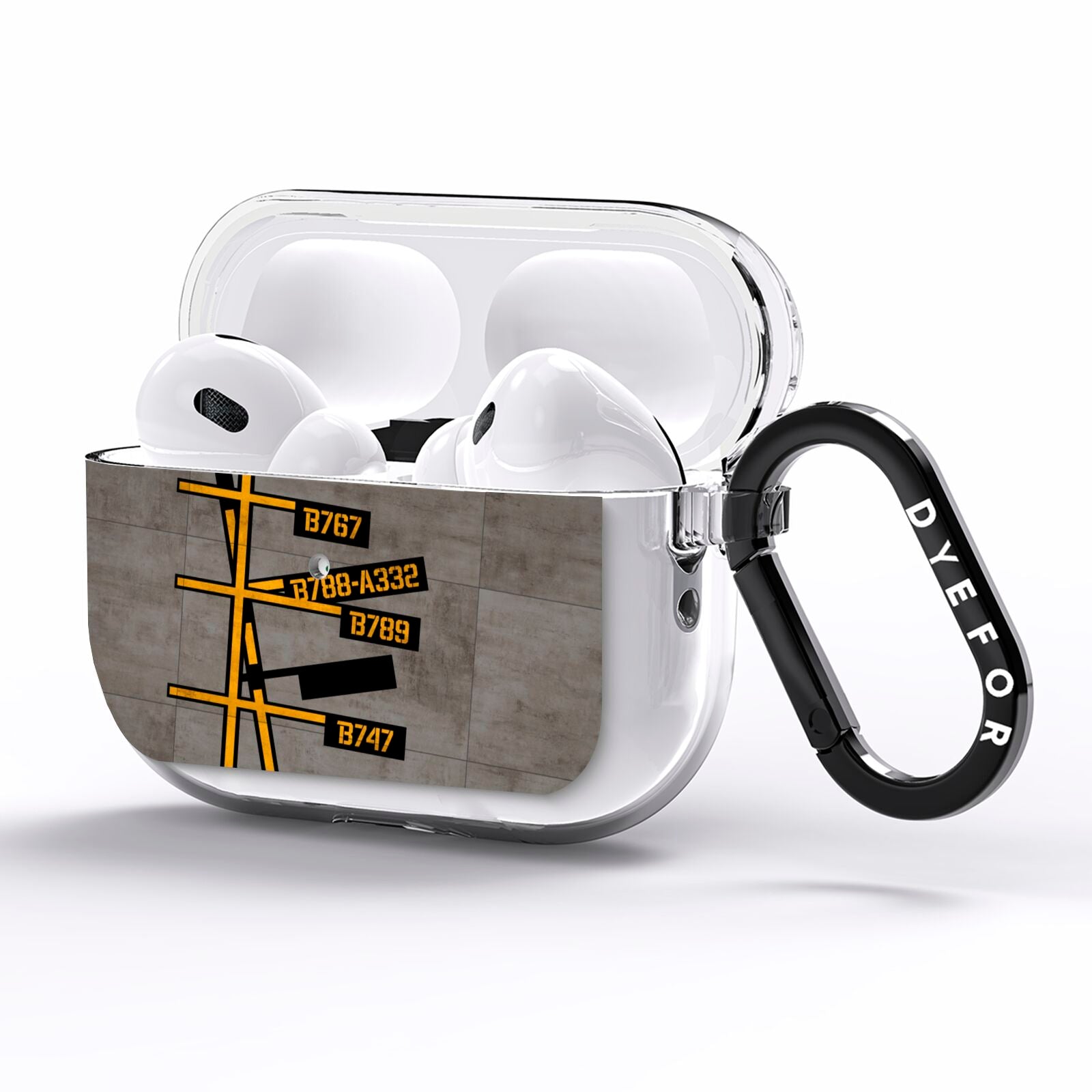 Airport Parking Markings AirPods Pro Clear Case Side Image