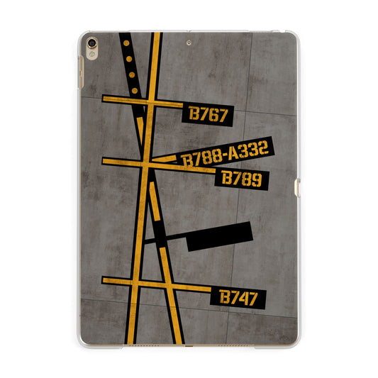 Airport Parking Markings Apple iPad Gold Case