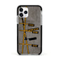 Airport Parking Markings Apple iPhone 11 Pro in Silver with Black Impact Case