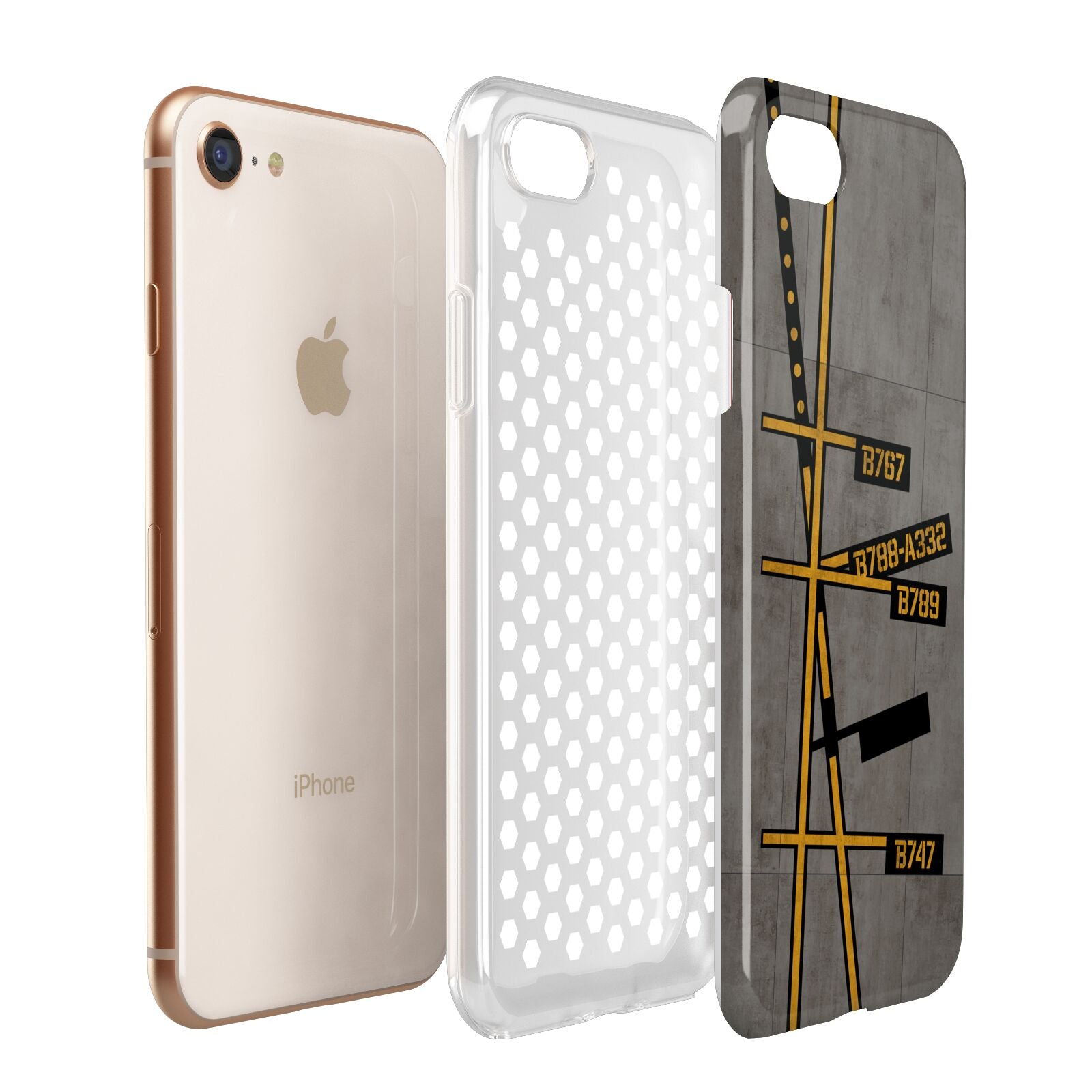 Airport Parking Markings Apple iPhone 7 8 3D Tough Case Expanded View