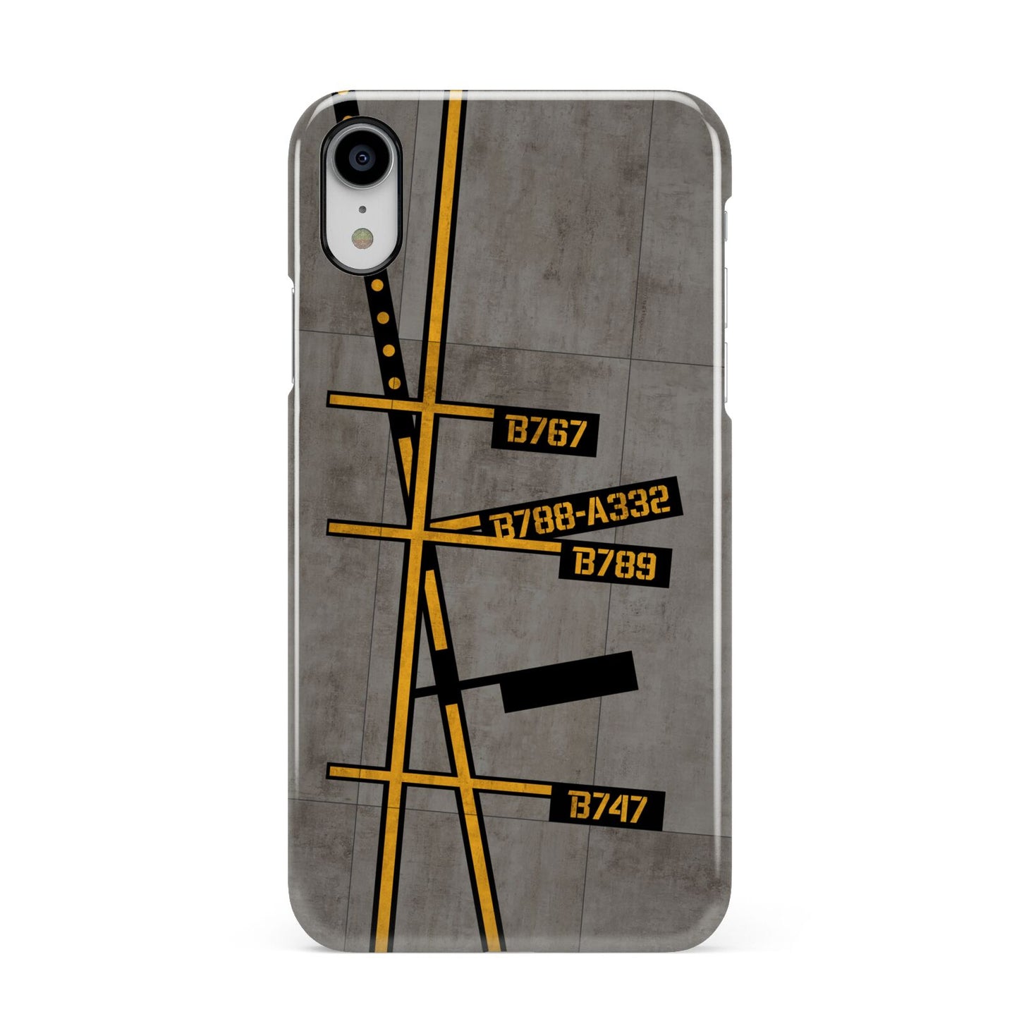 Airport Parking Markings Apple iPhone XR White 3D Snap Case